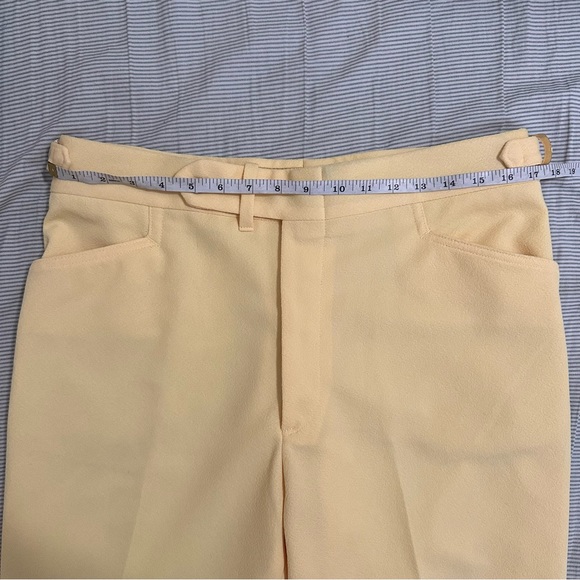 Vintage 1960s yellow wide leg trousers - Picture 6 of 7